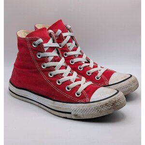 Converse Red Women's Size 8 Mens Size 6 Chuck Taylor All Star High Top Shoes